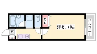エスポワール書写【2階】の間取り