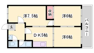 須磨マンション【202号室】の間取り