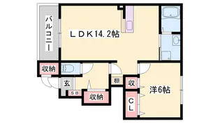 セレーノ・KⅡ【1階】の間取り