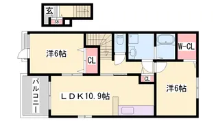 ヴィオラ【2階】の間取り