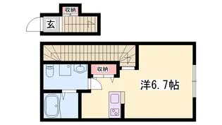 Mimi COCO【201号室】の間取り