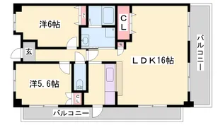 ギャラクシーホーヨー【803号室】の間取り