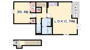 ブリックフェアリー【2階】の間取り