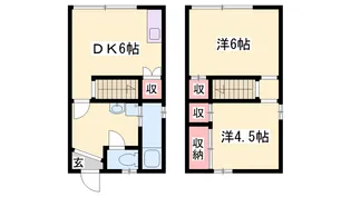 夢前メゾネット【3号室】の間取り