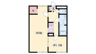 レオネクストOHANA【102号室】の間取り