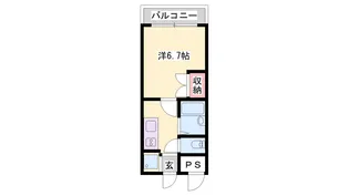 ジュネス城北新町3【405号室】の間取り