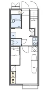 レオパレスユニコム【107号室】の間取り
