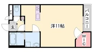 レオパレスビンテック【110号室】の間取り