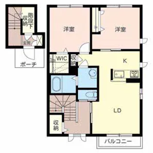 リジェール【2階】の間取り