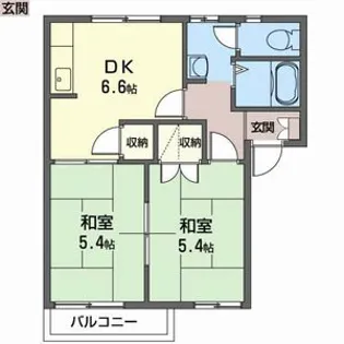 西脇市和田町(コートヴィレッジ)【101号室】の間取り
