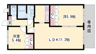 グランパークス【2階】の間取り
