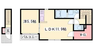 エルシオンⅡ【202号室】の間取り