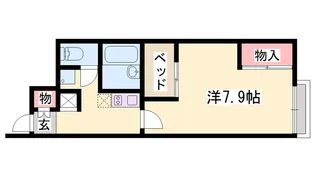 レオパレスK【106号室】の間取り