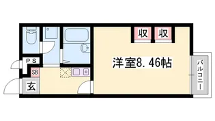 レオパレスグランプリ【103号室】の間取り