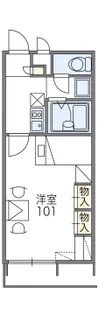 レオパレスアドリア館【205号室】の間取り