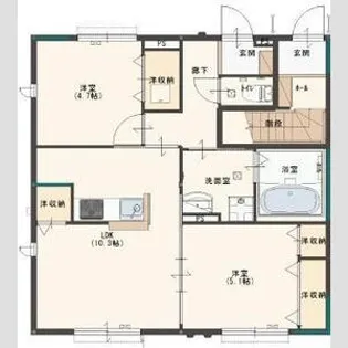 ラシーネ南山Ⅱ【1階】の間取り