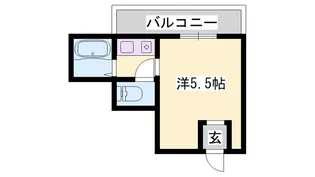 サンライズ伊伝居【302号室】の間取り