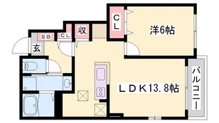 ルミノース・レジューネⅡ【1階】の間取り