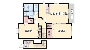 フェリシテ モデルノ【2階】の間取り