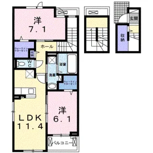 メゾン ド レアージュ【302号室】の間取り