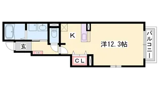 アドラブールラシュレⅡ【1階】の間取り