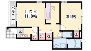 Canccr−taka【1階】の間取り