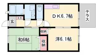 パークサイド3【1階】の間取り