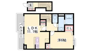 プロス EKIMAE【2階】の間取り