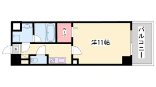 ル・シエル呉服町【6階】の間取り