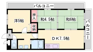ロイヤルコーポ宝殿【306号室】の間取り