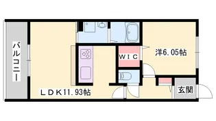 エレアージュ姫路駅南【2階】の間取り