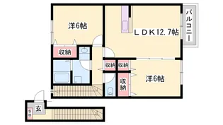 カトレーヴⅠ【2階】の間取り