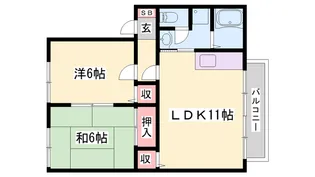 シンフォニー汐見台【1階】の間取り