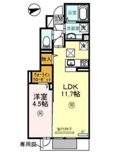 サニーDハウス芝町 イースト【103号室】の間取り