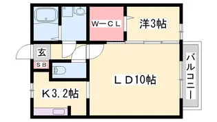 エクセル英賀保八十八 【2階】の間取り