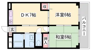 シャトレ手柄【1階】の間取り