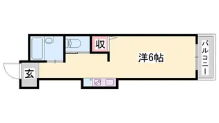 ジュネス伊伝居【408号室】の間取り