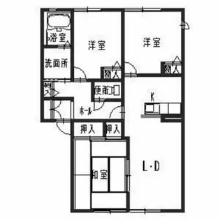 グリーンコート土山【203号室】の間取り
