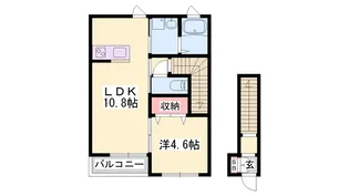 レガーロ阿保【2階】の間取り