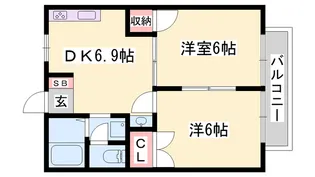 アメニティハイム【2階】の間取り