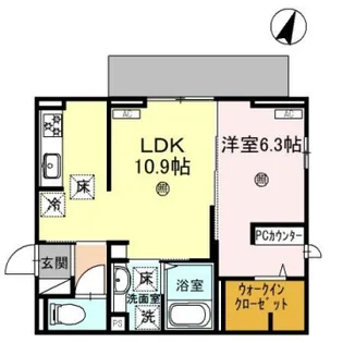 D-PLACE駅南大路【2階】の間取り