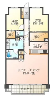 ローレルコート姫路大手前通り【6階】の間取り