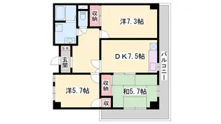 リッチウォーク土山【4階】の間取り