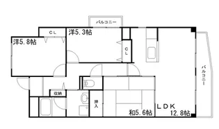 コーポ青山Ⅲ【503号室】の間取り