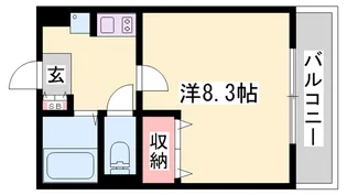 リッチウォーク市役所前【1階】の間取り