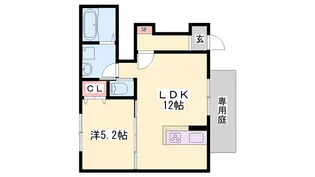 サンサージュ北原【103号室】の間取り