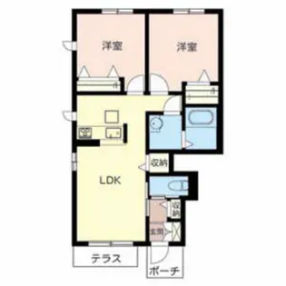 加東市下滝野(セントリビエ下滝野B)【1階】の間取り