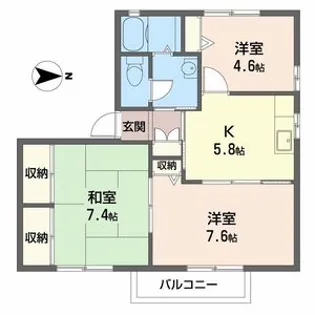 ディアスタツノ【203号室】の間取り