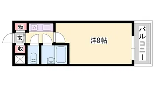 ダイアパレス姫路大手前通西【405号室】の間取り