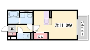 アンベリール都倉【2階】の間取り